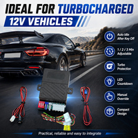 Minuteur turbo réglable 12V 1/2/3 minutes avec indicateur LED et interrupteur de suppression