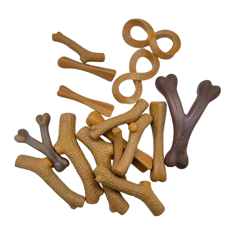 Fabrika toptan sert temizleme diş bite dayanıklı İnteraktif simülasyon köpek kemik çiğneme oyuncaklar