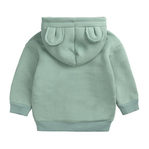 Vêtements pour bébés, manteau d'hiver pour enfants, sweat à capuche en polaire pour garçons et filles, pull à oreilles d'ours, sweat à capuche pour bébé en coton biologique - Product Image 3