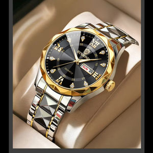 นาฬิกาข้อมือแฟชั่น BINBOND 2521 รุ่นยอดนิยมปี 2026 ตัวเรือนเหล็ก สายสแตนเลส เรืองแสง พร้อมปฏิทิน นาฬิกาควอตซ์คู่รัก สำหรับผู้ชายและผู้หญิง ดีไซน์มีเสน่ห์ - Product Image 5