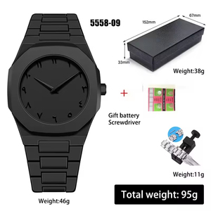 2026 Arabic Numerals Muslims Azan Silicone New <b>Watch</b> Men <b>Watches</b> Relogio Masculino Custom Logo <b>Black</b> Quartz <b>Watches</b> - Product Image 2