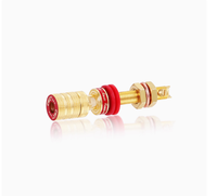 Véritable amplificateur de puissance américain CMC 838-L Cuivre pur plaqué or pour haut-parleur Terminal longue queue