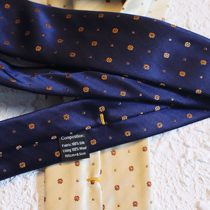 Corbata de Seda 100% de Alta Calidad, Hecha a Mano, 155*8.5 CM, Diseño Floral Pequeño, Formal, <span class=keywords><strong>para</strong></span> Hombre, <span class=keywords><strong>para</strong></span> Negocios y Vestir - Product Image 3