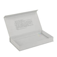 Échantillon Gratuit - Petite Boîte Coulissante Rigide en Carton avec Insert en Mousse, Style Allumette, Logo Estampé à Chaud Doré
