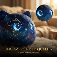 Starry Cat ChatGPT Cuteyeah Juguete de Peluche Electrónico Personalizado con LED de Gradiente Nebulosa, Activación Táctil, Búsqueda de Conocimientos, Bajo MOQ, OEM Disponible
