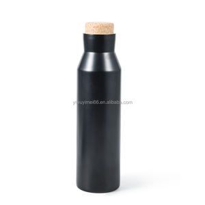 <span class=keywords><strong>Bouteille</strong></span> d'eau en acier inoxydable isolée sous vide <span class=keywords><strong>de</strong></span> 20oz 591ml avec corps droit et couvercle en liège fileté - Product Image 2