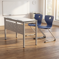 Meubles scolaires, bureau et chaise en métal pour étudiants, table d'étude pour salle de classe