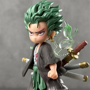 15Cm buena calidad lindo <span class=keywords><strong>Kawai</strong></span> One Pieced Zoro <span class=keywords><strong>Anime</strong></span> dibujos animados modelo juguete <span class=keywords><strong>Anime</strong></span> PVC figura - Product Image 2