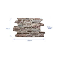NEU Panneau mural en fausse pierre PU champignon 3D au design moderne pour la décoration Grande dalle de revêtement en pierre au prix d'usine