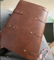 Cuaderno de Cuero Vintage Creativo en Oferta, Cuaderno de Hojas Sueltas A5