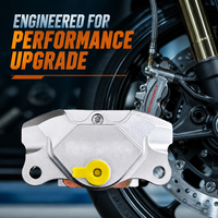 Étrier de frein moto CNC en aluminium, kit de modernisation 4 pistons haute performance, personnalisation profonde, usine certifiée IATF 16949
