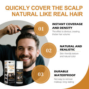 คอนซีลเลอร์กันน้ำกรีดร้องผมหนังศีรษะสีดำขนาด50มล. พร้อมสารสกัดสมุนไพรสำหรับผมผอมบางคลุมหนังศีรษะ - Product Image 3