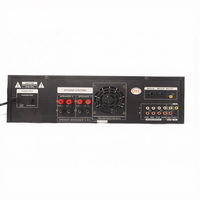 Système audio karaoké HiFi 2 canaux pour la maison, en alliage d'aluminium métallique, réponse en fréquence 20Hz-20KHz, amplificateur de puissance 180W RMS pour KTV