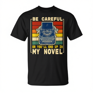 T-shirt Novelist : Soyez prêts, vous finissez dans mon roman ! Article promotionnel accrocheur - Product Image 2