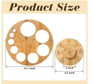 Milieuvriendelijk Gesneden Houten Foetale Positiewielmodel Doula Verloskundige Cervicale Dilatatie Board Hout Ambachten Wandborden Houten Kisten - Product Image 5