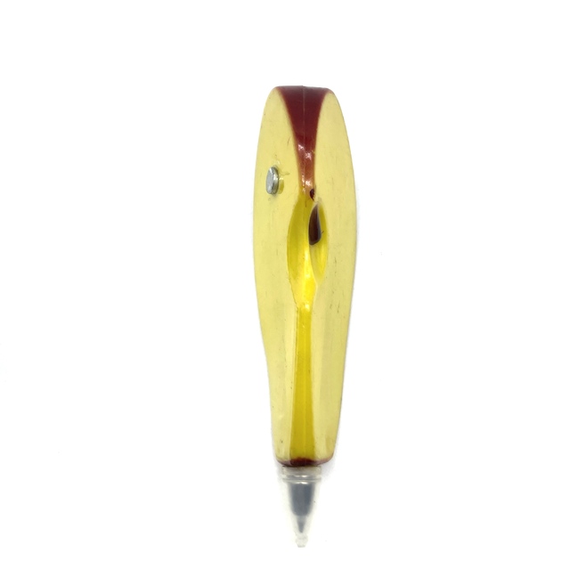 Best-selling Low Price Novelty Apple-shaped Fun Pen 1.0mm Plastic Blue/Black Ink Office & School Use