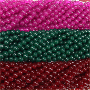 Cuentas de Cristal de Jade de Colores de 10 mm (Rosa Intenso, Rojo, Verde Esmeralda, Azul, Marrón) para Manualidades de Joyería y Decoraciones Personalizadas - Product Image 2