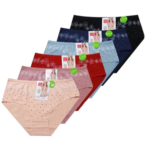 UOKIN A8419 Professional Manufacturer of Women's Underwear Women's Plus Size Panties XL-3XL Mommy Panty