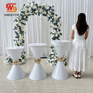 Plinthe de gâteau en métal blanc décoratif pour événements de mariage en usine lisse Plinthe pour gâteau Table à dessert - Product Image 2