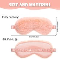 Masque de sommeil en peluche, soie et satin, doux, occultant, coloré, pour enfants, femmes, hommes, avec logo personnalisé OEM