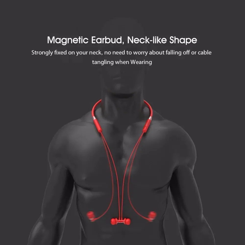 Original Lenovo HE05 earbuds neckband sports 5.0 BT stereo magnetic earphones Waterproof wireless earphone headphone