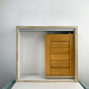 Obturateur à chenilles à installation intégrée de tous les jours avec guide inférieur en bois Pas besoin de percer de trou sur le sol - Product Image 3