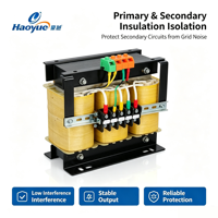 Transformateur de contrôle industriel sec triphasé DSG-UL 1 kVA, isolation primaire-seconde, alimentation multi-industrielle