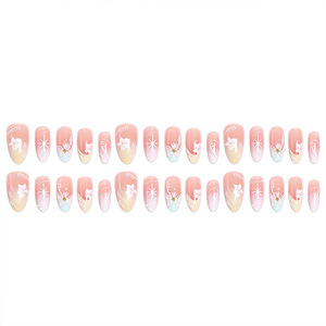 Juego <span class=keywords><strong>de</strong></span> 30 <span class=keywords><strong>Uñas</strong></span> Postizas Removibles <span class=keywords><strong>de</strong></span> Estilo Elegante, <span class=keywords><strong>Uñas</strong></span> Francesas <span class=keywords><strong>de</strong></span> ABS con Perlas y Diamantes, <span class=keywords><strong>Uñas</strong></span> Postizas Suaves para los Dedos, 30 Piezas - Product Image 3