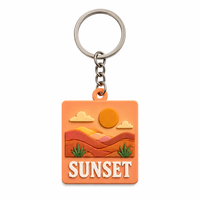 Llavero de PVC Suave Personalizado OEM, Anillo de Goma 3D, Regalo Promocional Ecológico, Souvenir para Viajes