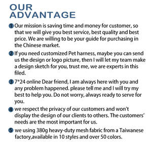 ขอแสดงความยินดีที่ค้นหาผู้ผลิตต้นทางพร้อมราคาที่ได้เปรียบจัดส่งเร็วผู้ผลิตสายรัดสัตว์เลี้ยงคุณภาพสูง - Product Image 5