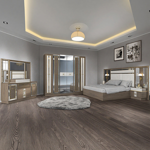 Le plus récent ensemble complet de <span class=keywords><strong>chambre</strong></span> à coucher en <span class=keywords><strong>bois</strong></span> pour adultes style appartement avec armoire pour la maison ou les meubles du hall de l'hôtel - Product Image 4