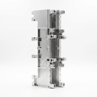Plaque de refroidissement liquide en aluminium usinée CNC sur mesure OEM, bloc d'eau, dissipateur thermique, radiateur pour la gestion thermique des GPU et CPU des serveurs IA