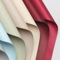 Cubai Flower Solid Color Waterproof Wrap Paper Plastic Package Flower Wrapping Gift Party Valentine's Day