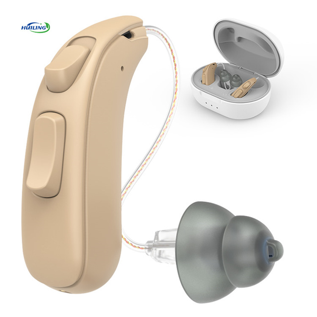 Dropshipping 16-Channel Digital Rechargeable Hearing Aid Mini Bluetooth RIC Devices for Deafness BTE RIC Types