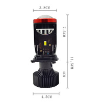 BBROY Nouveau projecteur mini bi-LED H4 intelligent Y7 22000Lm 6000K IP68 12V Canbus pour lentille de voiture 120 Watts