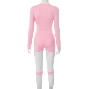 مجموعة ملابس نسائية وصلت حديثًا من قطعتين من رومبير مجوف وملابس نسائية - Product Image 4