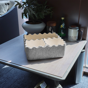 Boîte de rangement pour vaisselle en PET recyclé, bac de rangement, tiroir carré, écologique, durable, cuisine, salon - Product Image 2