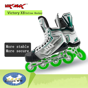 VIK-MAX Patins à roulettes professionnels de haute qualité en PU, patins de vitesse en ligne pour hockey avec roues en alliage - Product Image 4