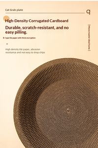 <span class=keywords><strong>2026</strong></span> FE Top Verkoop Grote Sisal Kattenkrabpaal Kattenkrabplank Golfkarton Interactieve Krabpaal - Product Image 3