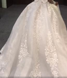 Sheer Neck Arabe Aso Ebi Dentelle Perlée Robes De Mariée Luxueuses Manches Longues Robes De Mariée Robes De Mariée Vintage - Product Image 4