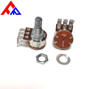 ผู้ผลิตขายส่งโพเทนชิโอมิเตอร์แบบหมุน RK163 แกนโลหะแบบ D-axis ความเสถียรสูง เส้นผ่านศูนย์กลางแกน 6 มม. โพเทนชิโอมิเตอร์คาร์บอน - Product Image 6