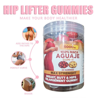 Gummies beauté naturelles à base de Maca et d'Aguaje pour femmes, pour l'augmentation des hanches et des fesses, l'amélioration de la silhouette et le soutien des courbes.