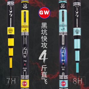 คันเบ็ดตกปลา Guangwei Guangmei ขนาด 4 เมตร 7H 8H แอคชั่นแข็งพิเศษ คันเบ็ดตกปลาแบบ Black Pit Fly Rod คันเบ็ดไต้หวัน - Product Image 1