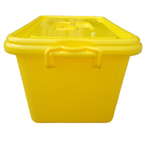 Medical Waste Transfer <b>Box</b> 20L Yellow Plastic <b>Storage</b> Container For Infectious Waste Handling - Product Image 3