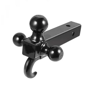 Wholesale Car Accessories 3 Balls Trailer Hitch Ball Mount With Hook for Pickup Truck Tow Hitch Receiver