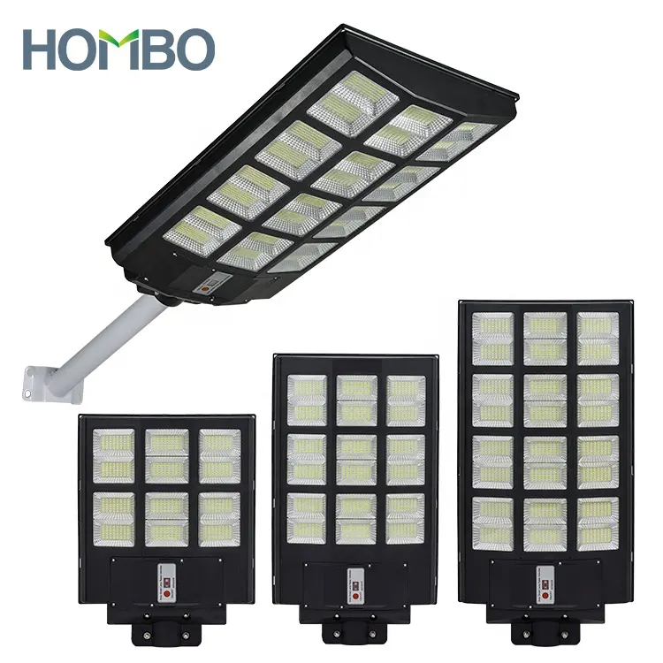 Hombo Hoge Kwaliteit Ip65 Outdoor Abs Pc 600W 800W 1000W Integreren Led Zonne-Energie Straatverlichting