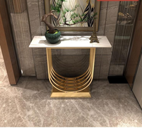Table console avec miroir, ensemble de table console moderne avec miroir