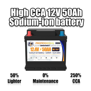 Na + SIB 12.4v 50Ah 700CCA Sodium Ion baterai Cranking Sodium-ion mobil memulai baterai untuk timbal asam baterai 54313 LBN1 - Product Image 5