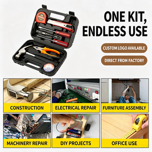 <b>Tool</b> Set 8 Piece Metric Household Kit With <b>Wrenches</b> And Measuring Tape For Home Repair - Product Image 3