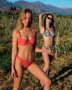 2022 MLY Bade bekleidung Herstellung benutzer definierte Logo Bade bekleidung Frauen hohe Taille Glitter Bikini Mädchen